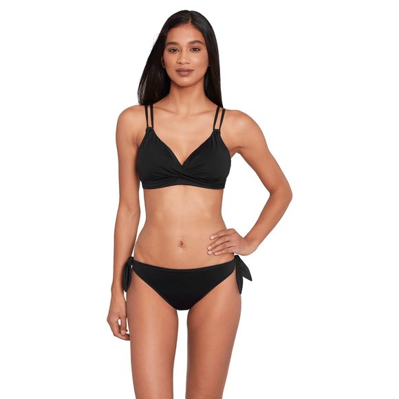 LAUREN Ralph Lauren® Beach Club Full Coverage Bra Double Strap Twist Black 16